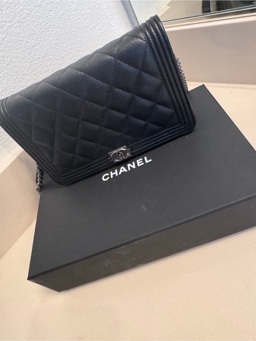 Chanel Black Quilted Crossbody Bag